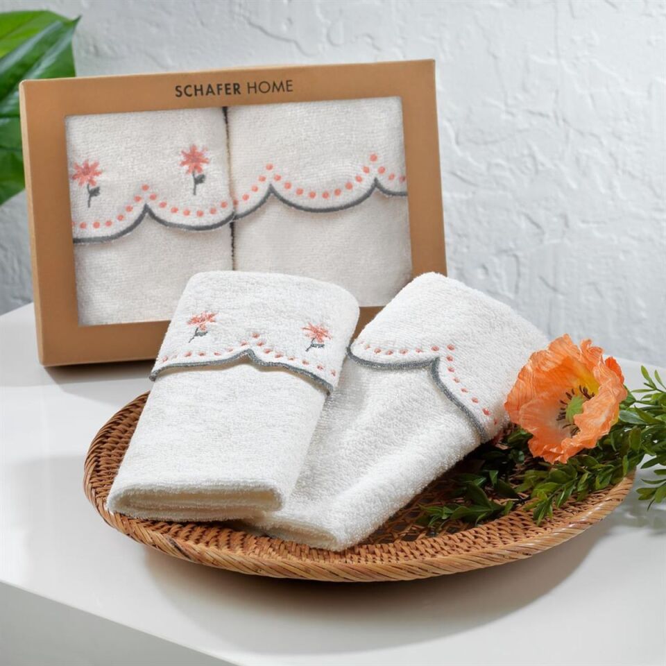 Schafer Home Aden 30x50 Havlu Seti 2 Parça-Ekru