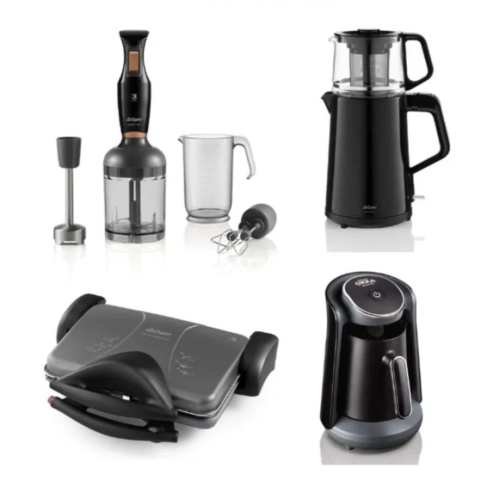 Arzum AR9027 Pro Blackline Eco Siyah Çeyiz Paketi