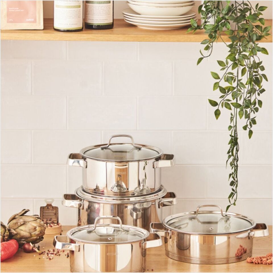 Emsan Capella 8 Parça Çelik Tencere Seti