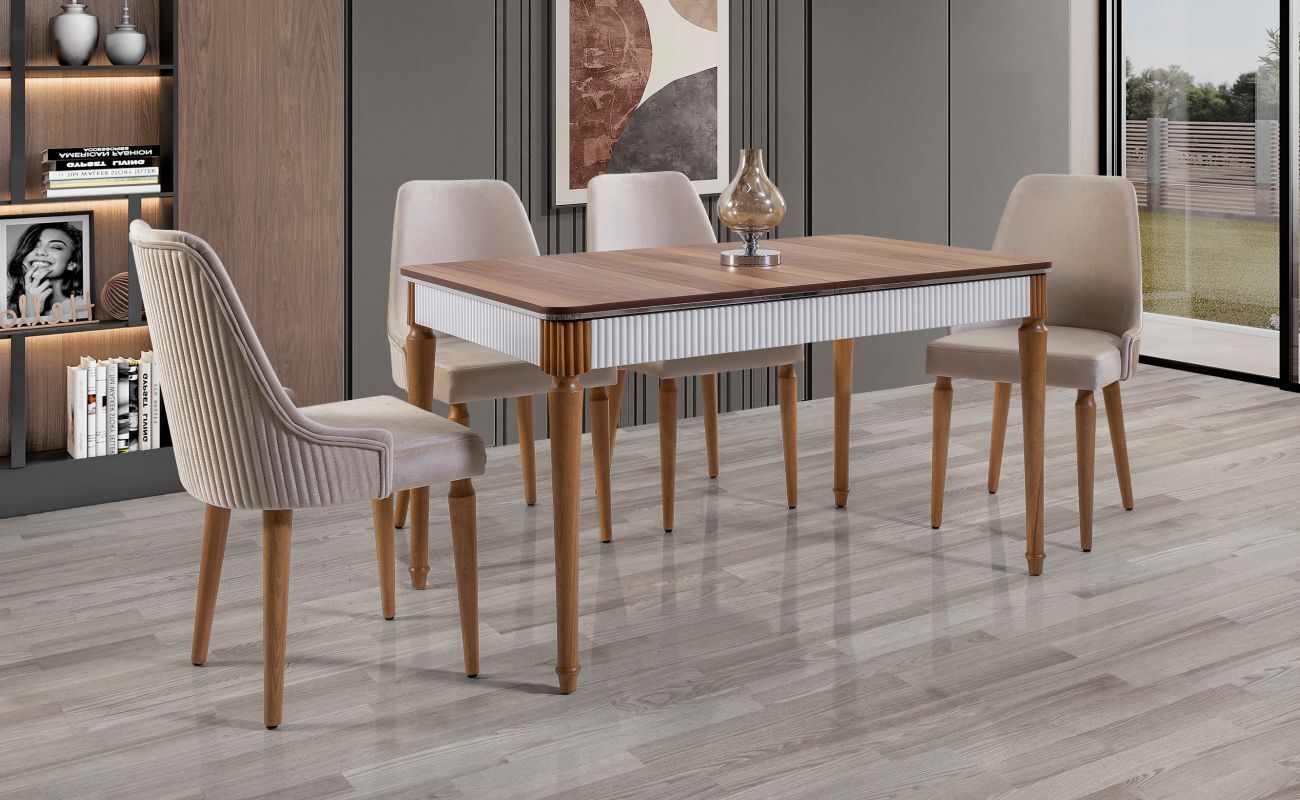 Pera Masa Takımı -Ceviz