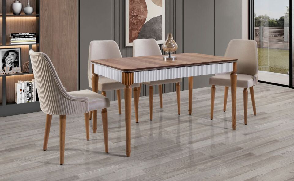 Pera Masa Takımı -Ceviz