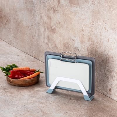 Emsan Logocıty 3 Lü Kesme Tahtası Mavi