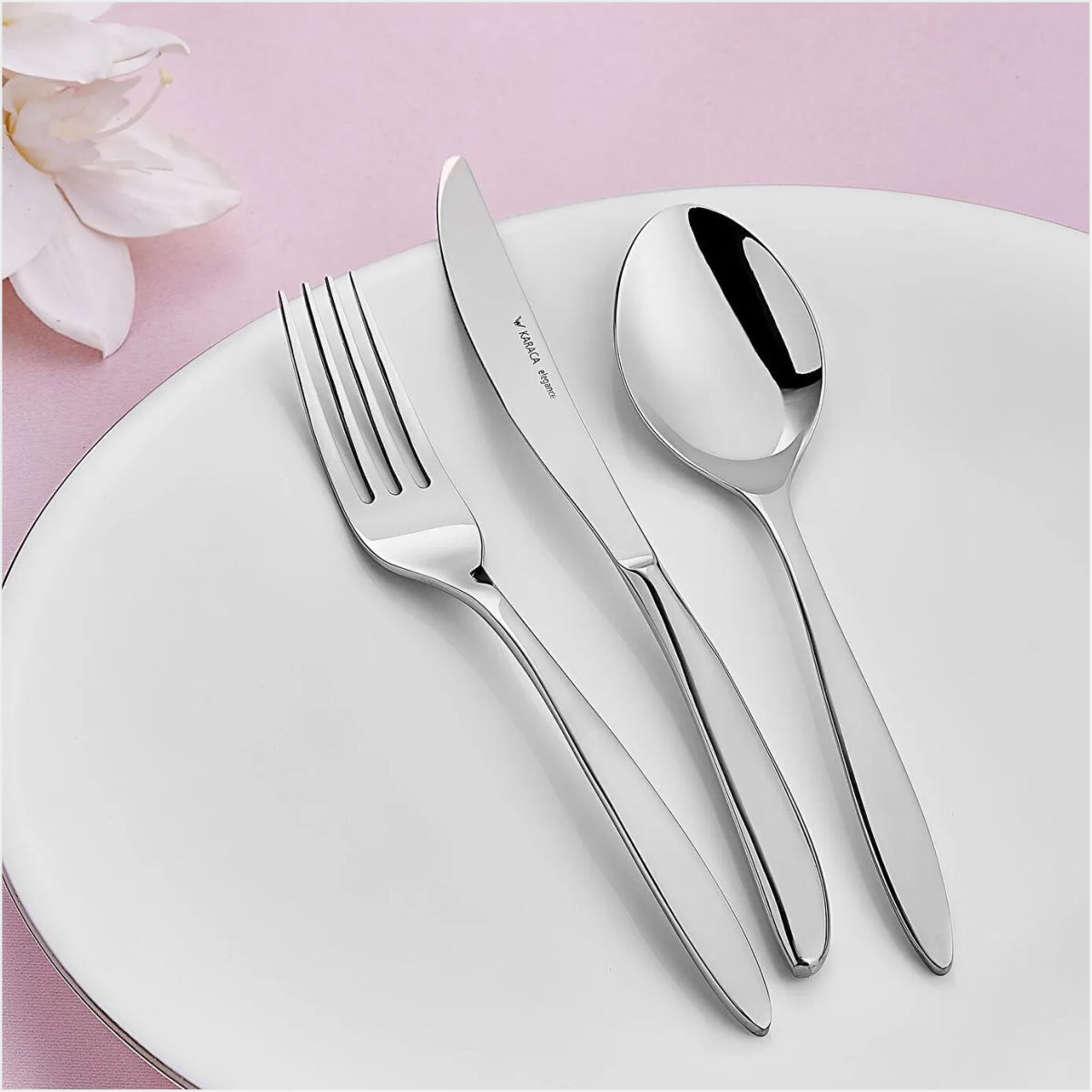 Karaca 84 Parça Çatal-Kaşık-Bıçak Sandıklı Athena