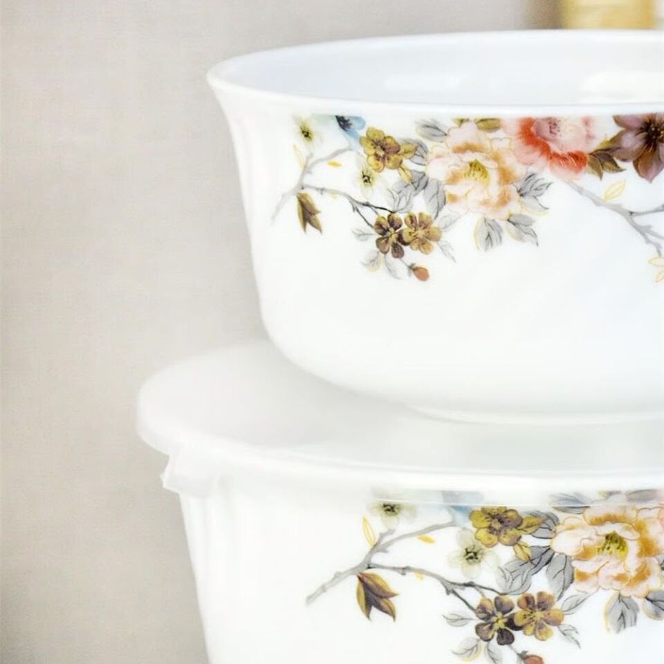 Şener Cam-401146 Paçi-Opal 3Lü Plastik Kapaklı Saklama