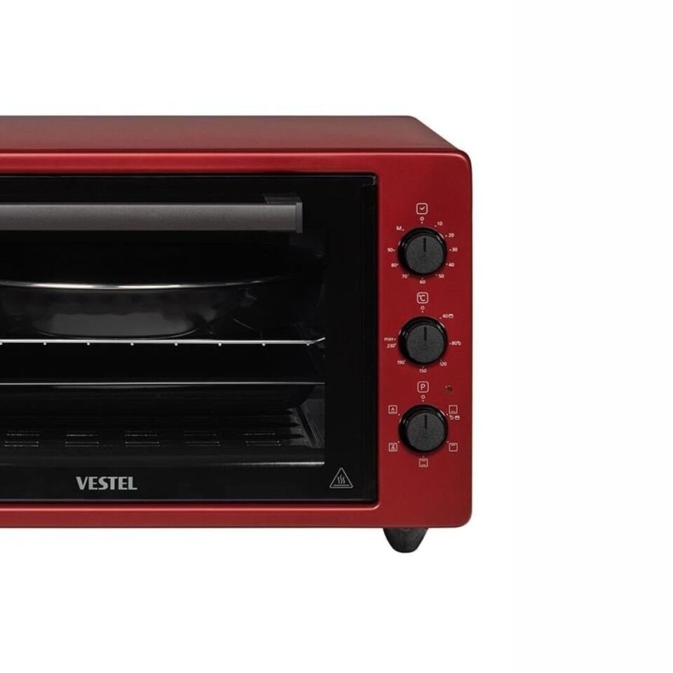 Vestel MF 42 MK Kırmızı 42 lt Mini Fırın
