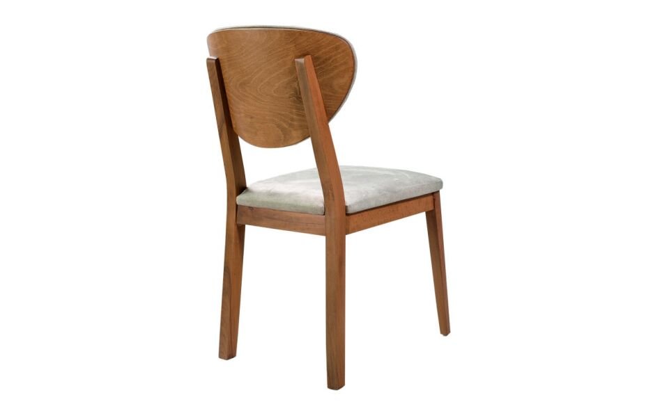 Azemo Defne Sandalye Sırt Capıtone Düz Ayak Denge 020 Krem