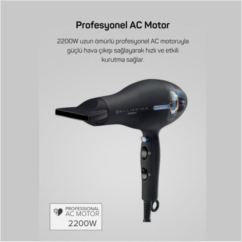 Arzum AR5003 Bellisima Siyah Saç Kurutma