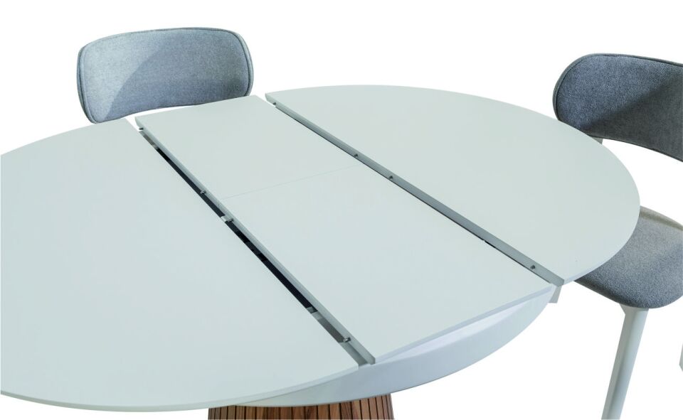 Azemo Stella Masa Beyaz Kasa Beyaz Ayak