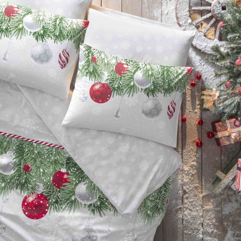 Taç Snowflake Ranforce Çift Kişilik Nevresim Takımı