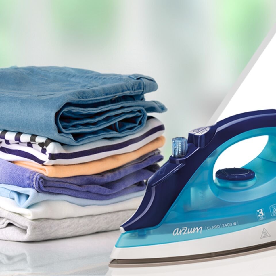 Arzum AR688 Claro Seramik Tabanlı Ütü - Mavi