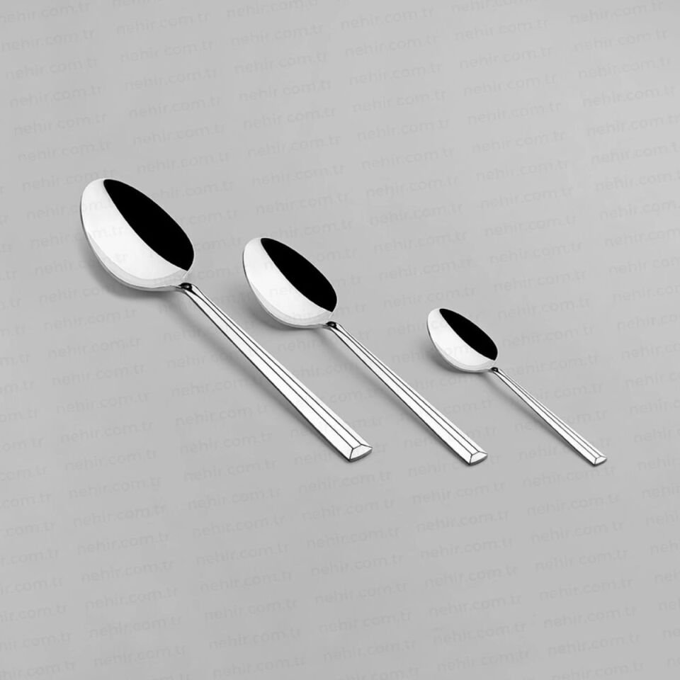 Nehir Milano Sade 89P Kutulu Çatal Kaşık Bıçak Takımı