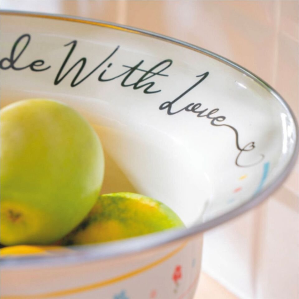 ACAR XAP-07711/6 MADE WITH LOVE EMAYE BÜYÜK MEYVELİK (AYAKLI)