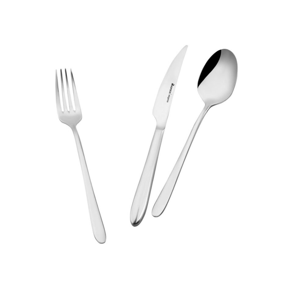 Karaca Elegance Bellamy Platin 12 Kişilik 84 Parça Çatal Kaşık Bıçak Takımı