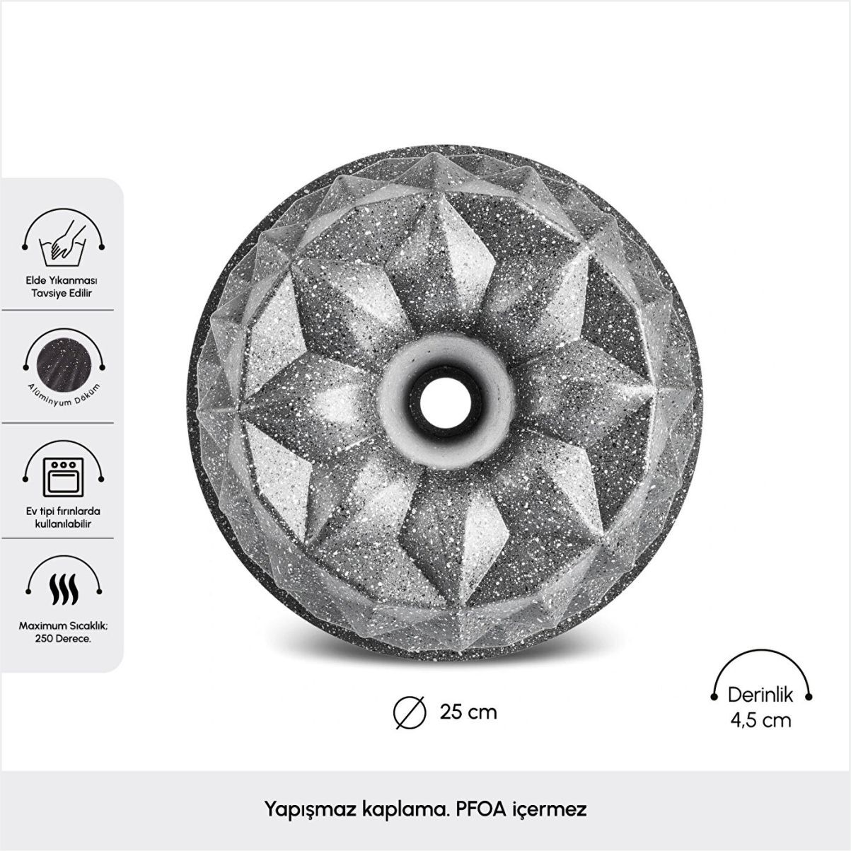 KARACA LUMOS DÜKÜM KEK KALIBI ANTRASİT