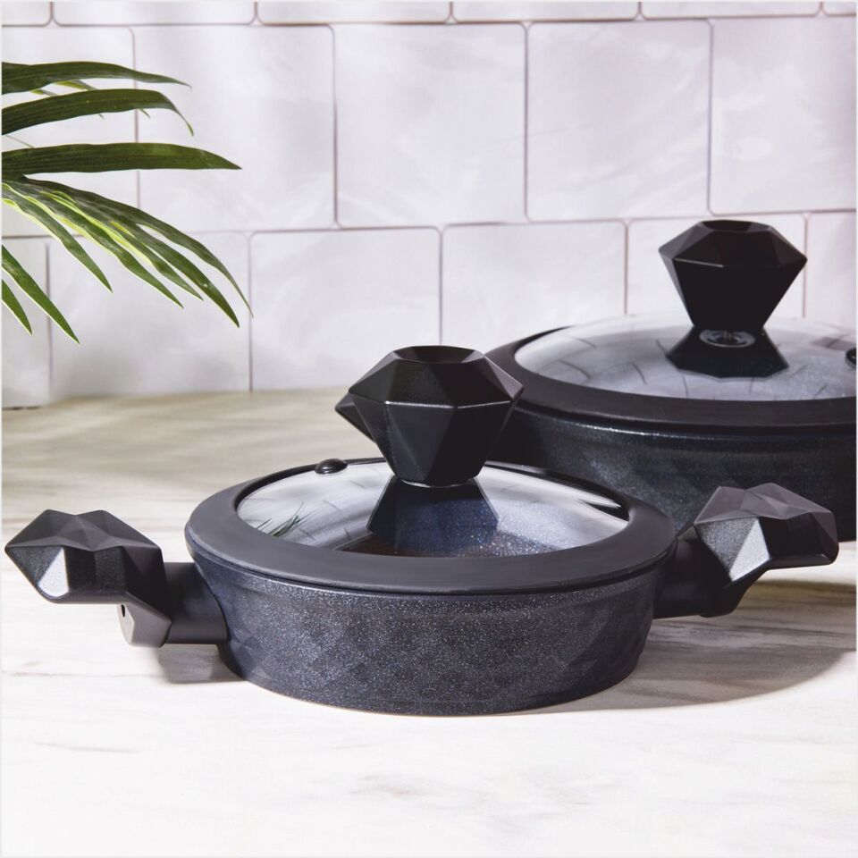 Karaca Biodiamond Antibakteriyel Kulp İndüksiyon Tabanlı 6 Parça Sahan Seti