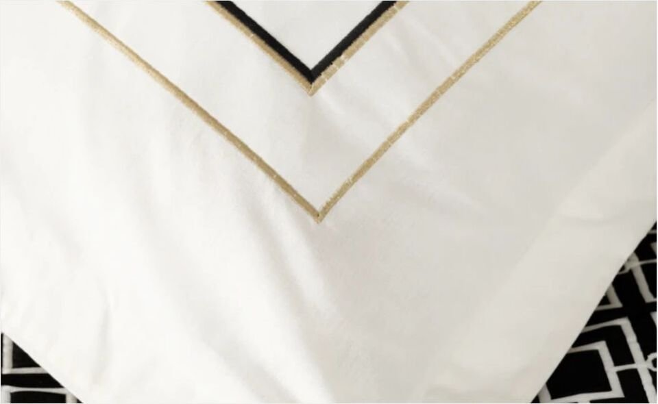 Karaca Home Minerva Siyah Çift Kişilik Nakışlı Düet Set