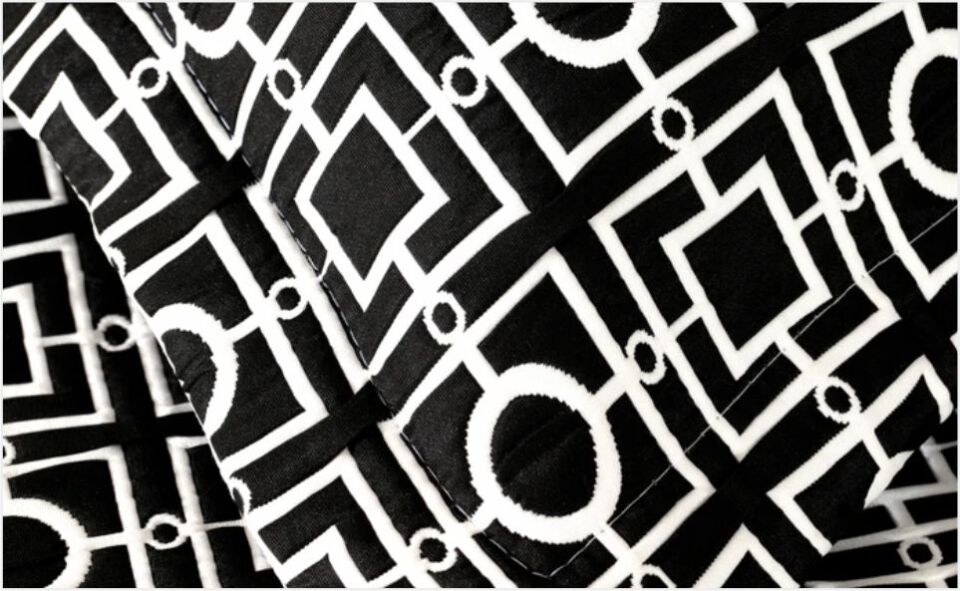 Karaca Home Minerva Siyah Çift Kişilik Nakışlı Düet Set