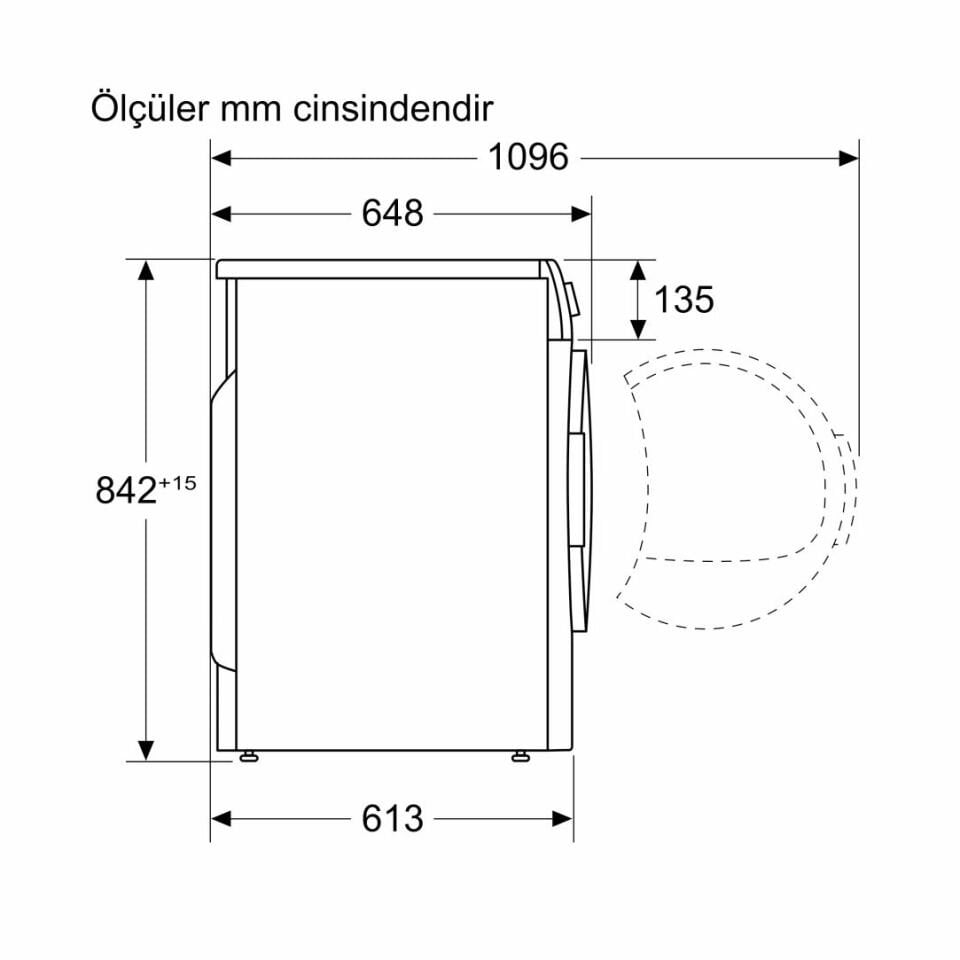 Profilo KM961RCTR 9 kg Çamaşır Kurutma Makinesi