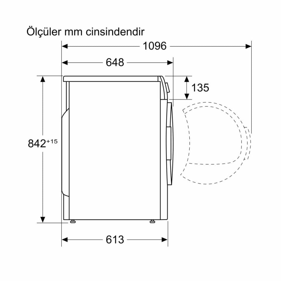 Profilo KM961RCTR 9 kg Çamaşır Kurutma Makinesi