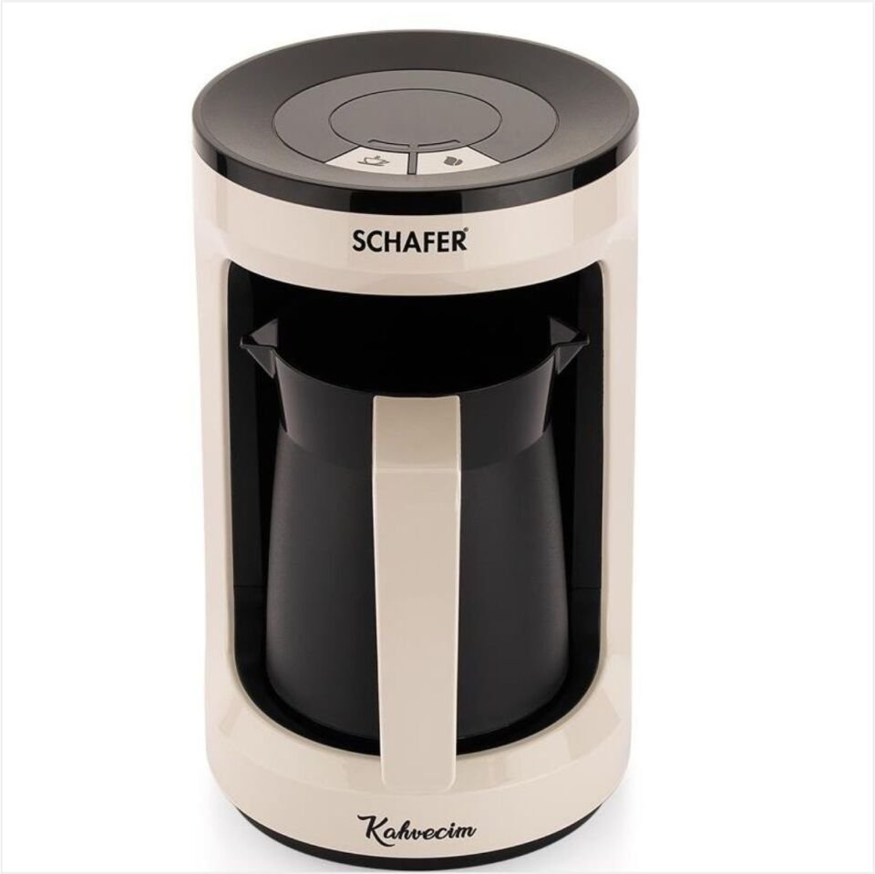 Schafer Kahvecim Otomatik Türk Kahve Makinesi-Krem 01P