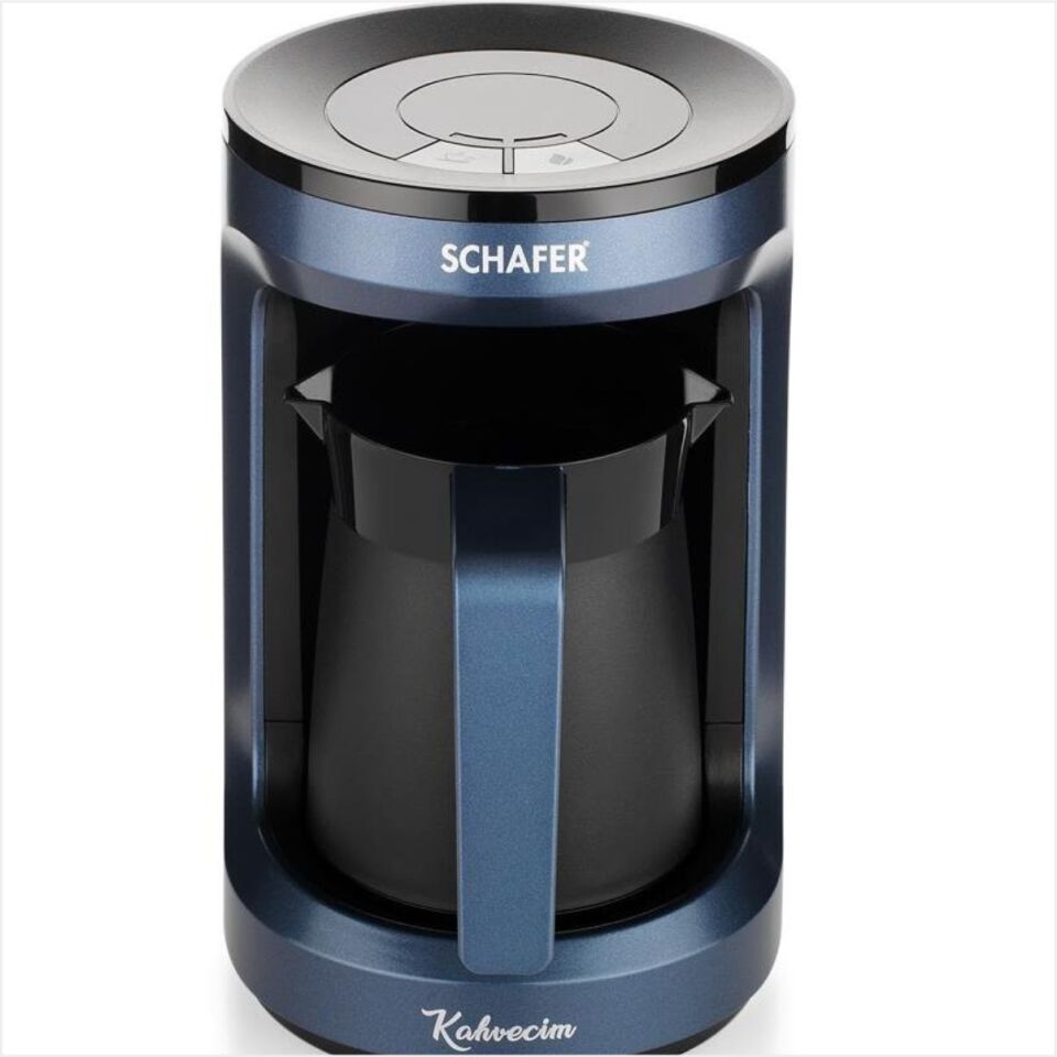 Schafer Kahvecim Otomatik Türk Kahve Makinesi-Mavi 01P