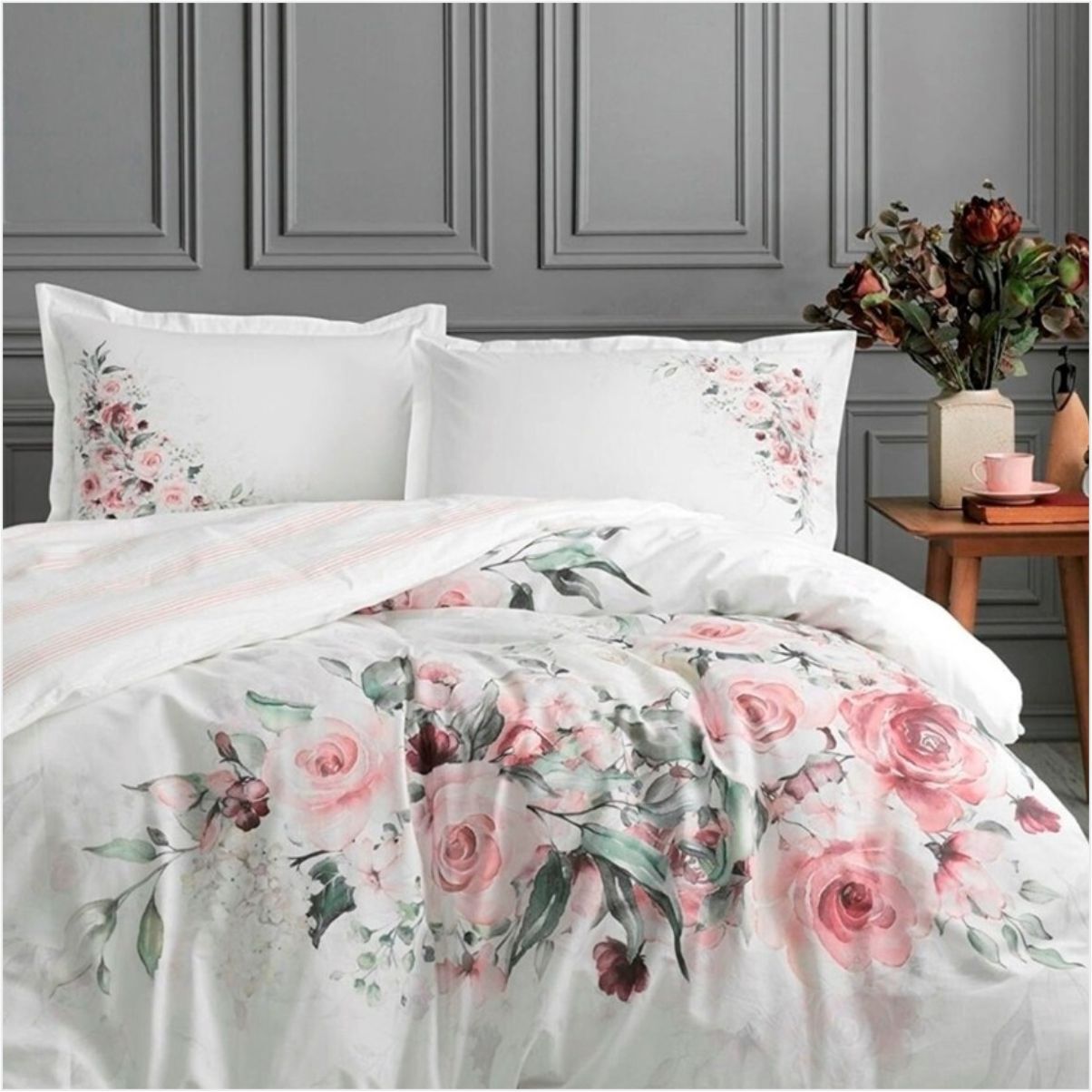 Özdilek Uyku Setı Rf Çift Kişilik Beyaz Marco Rosa (B)