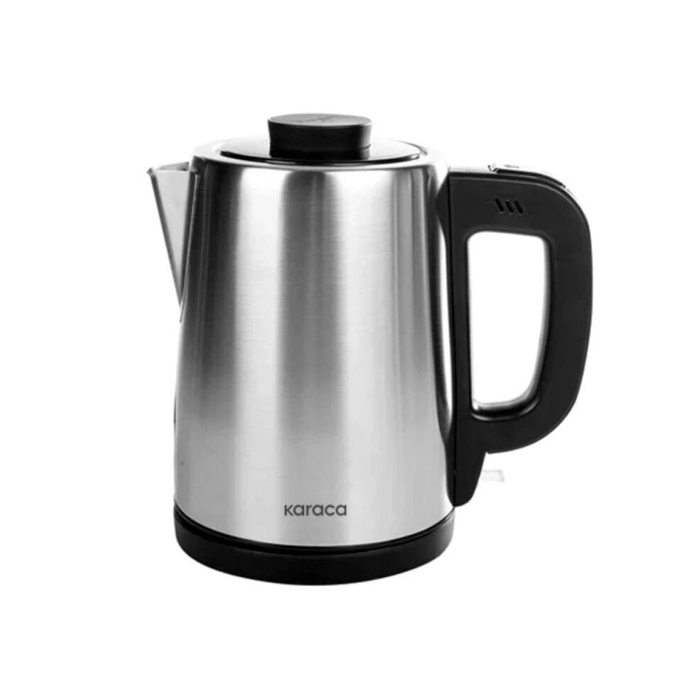 Karaca 2 In 1 Çelik Su Isıtıcı Çay Makinesi Inox Aile Boyu Geniş Kapasite
