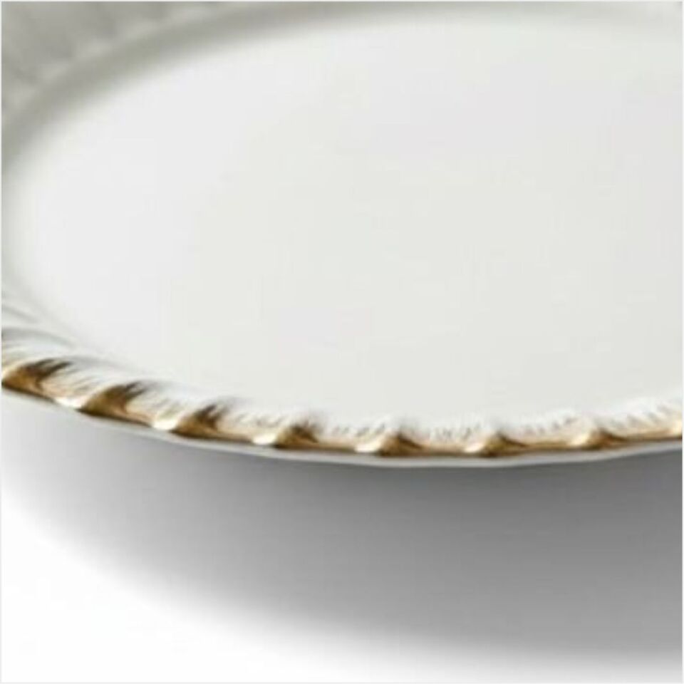 REKABET GBS 001 LINE GOLD YUVARLAK SUNUM TABAK 33 CM