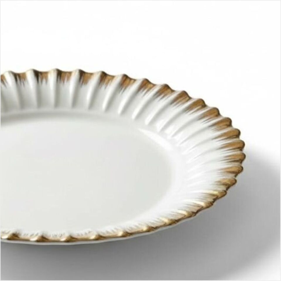 REKABET GBS 001 LINE GOLD YUVARLAK SUNUM TABAK 33 CM