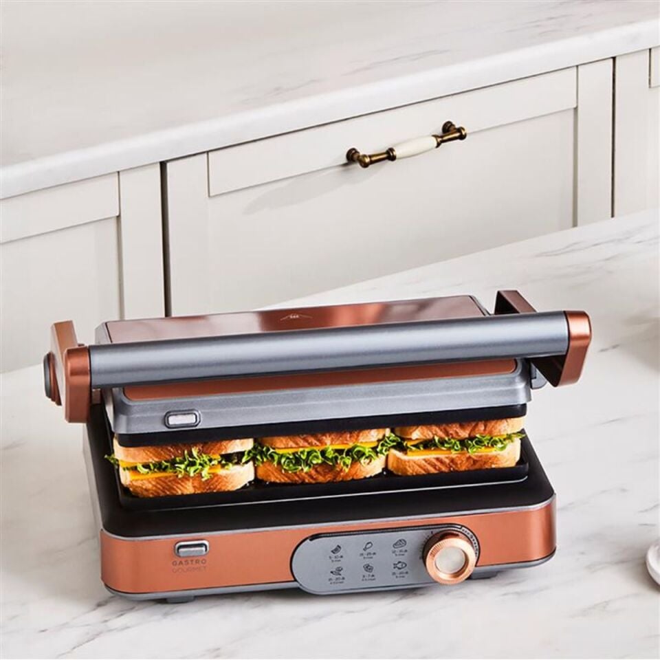 Karaca Gurme Premium Inox Evlilik Paketi Tost, Kahve, Çay Makinesi ve Mutfak Robotu Galactic Bronze