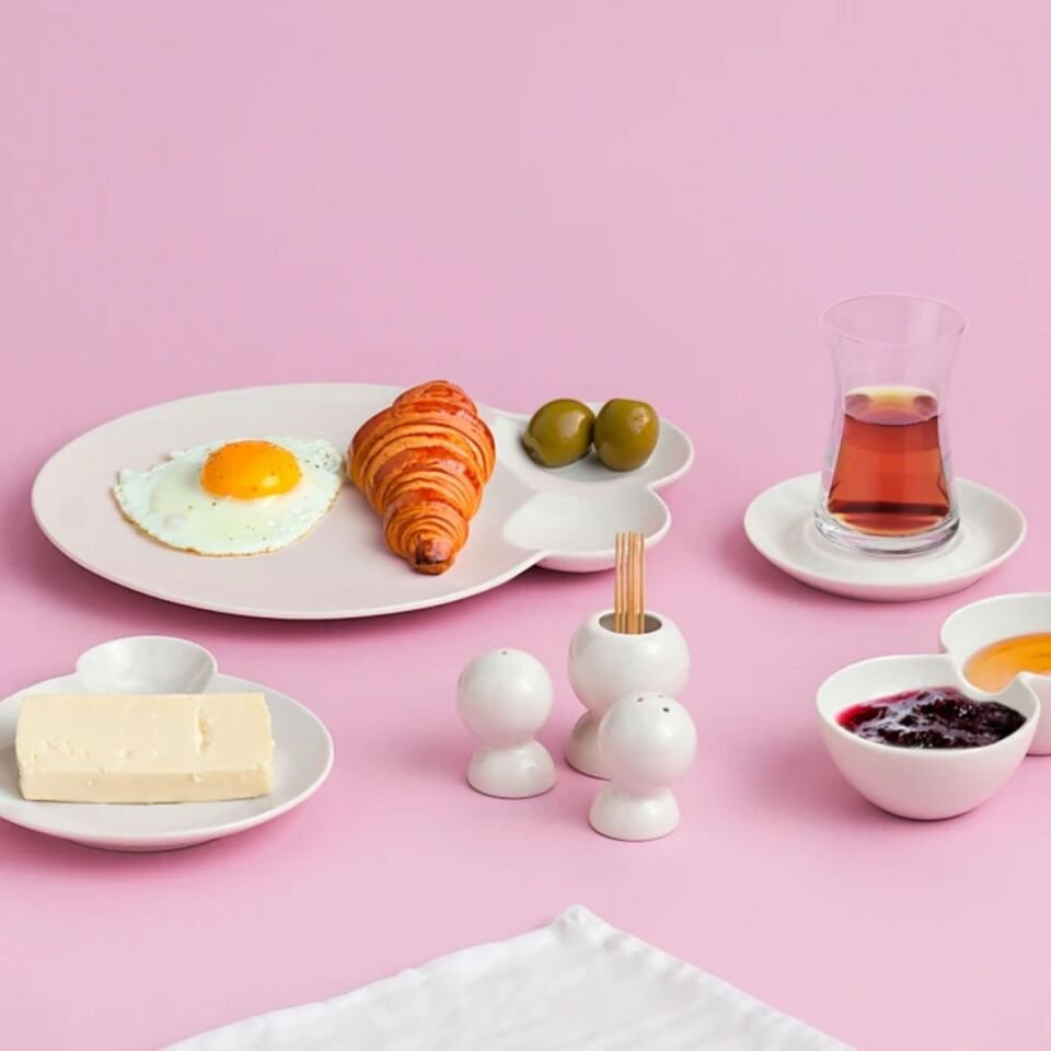 Karaca Stream Bone Blow 26 Parça 6 Kişilik Kahvaltı Takımı