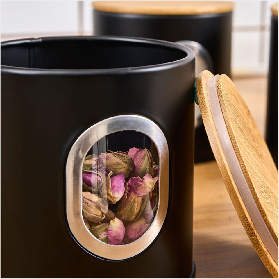 Karaca Premium Ekmek Kutusu-Saklama Kabı Hediyeli Siyah