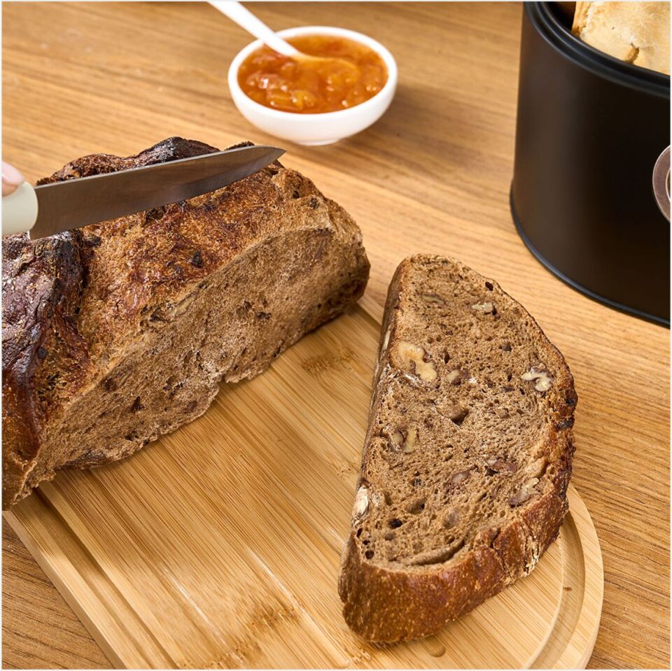 Karaca Premium Ekmek Kutusu-Saklama Kabı Hediyeli Siyah