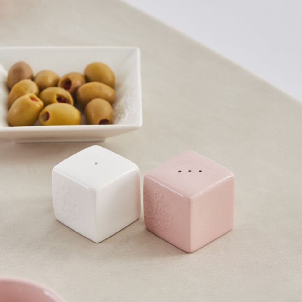 Karaca Forever Bone Trend Emboss Porselen 32 Parça 6 Kişilik Kahvaltı Takımı Pink