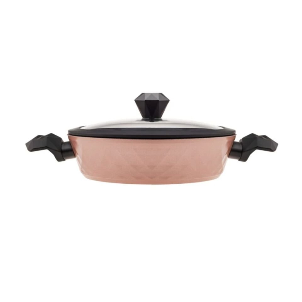 Karaca Biodiamond Antibakteriyel Kulp Rose Gold 7 Parça İndüksiyon Tabanlı Tencere Seti