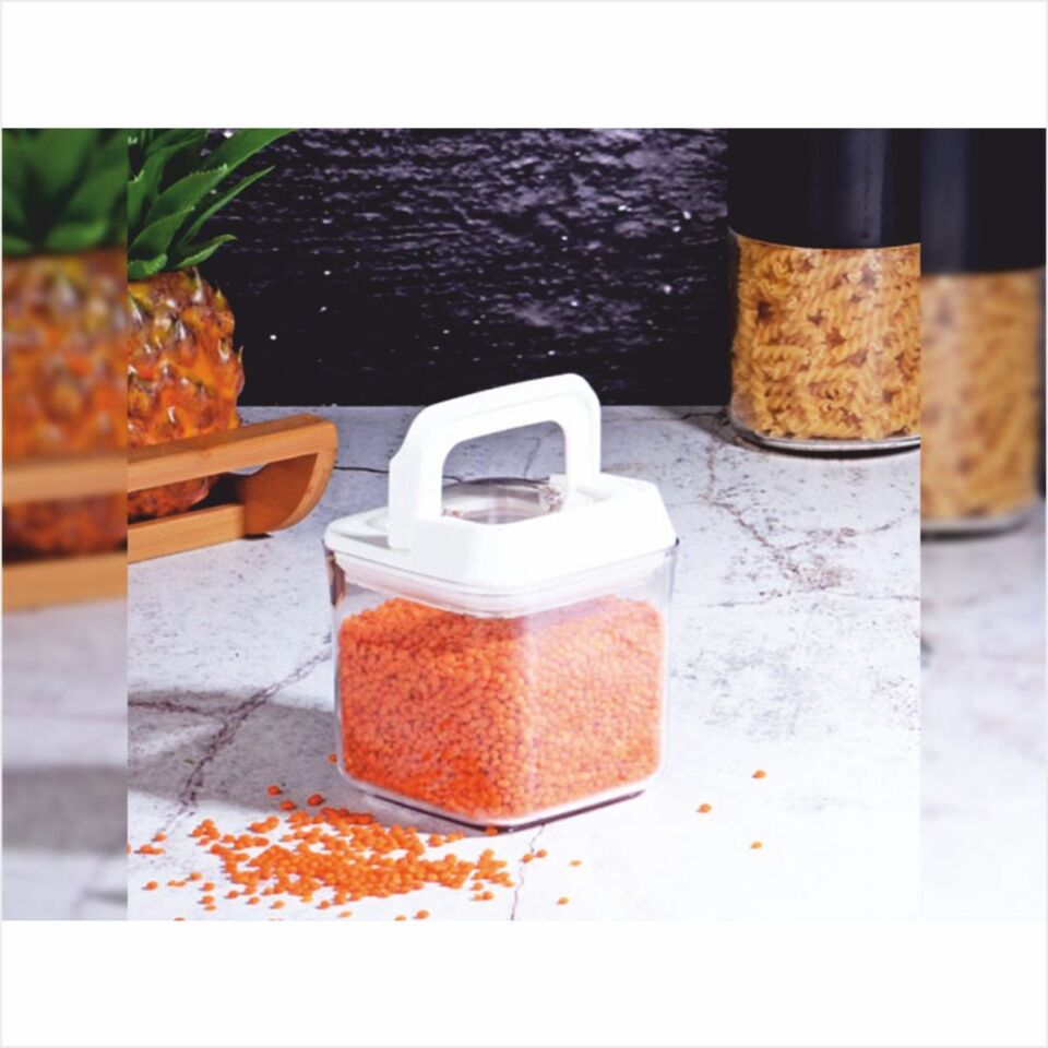 KOSOVA OKY-81070 VKM-50 ŞEFFAF BEYAZ KAPAK KLİPS ERZAK KAVANOZ 700ML