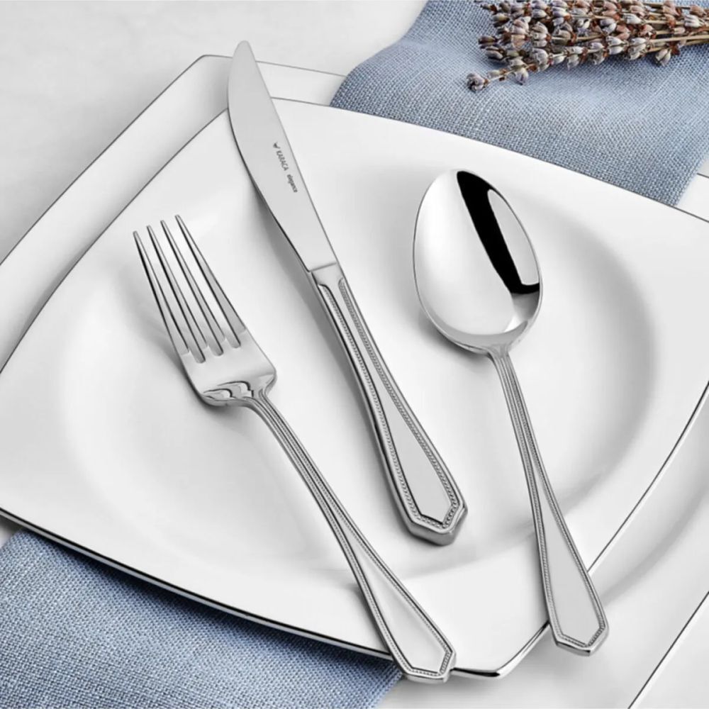 Karaca Premium Platin Von 12 Kişilik 84 Parça Çatal Kaşık Bıçak