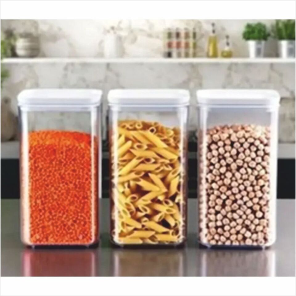 KOSOVA OKY-81071 VKM-51 ŞEFFAF BEYAZ KAPAK KLİPS ERZAK KAVANOZ 900ML