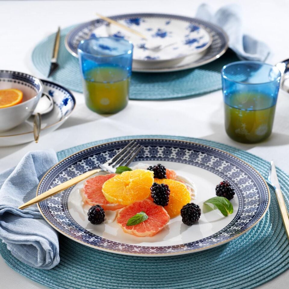 Schafer Melina Porselen Yemek Takımı 24 Parça-Lacivert