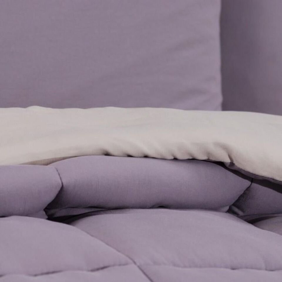 Schafer Home Softy Comfort Yorgan Seti 4 Parça-Bej/Mor