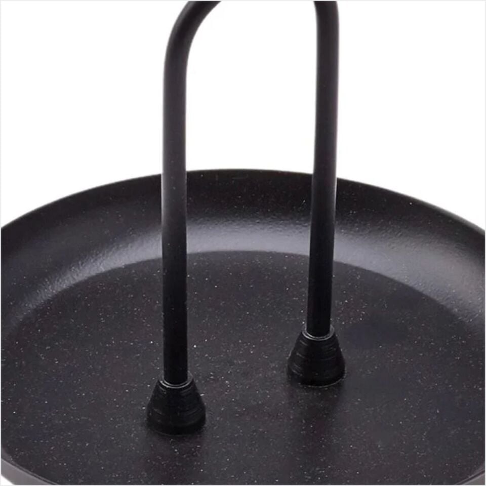 EMSAN VERDA SİYAH ORTA BOY METAL SUNUMLUK 16 CM