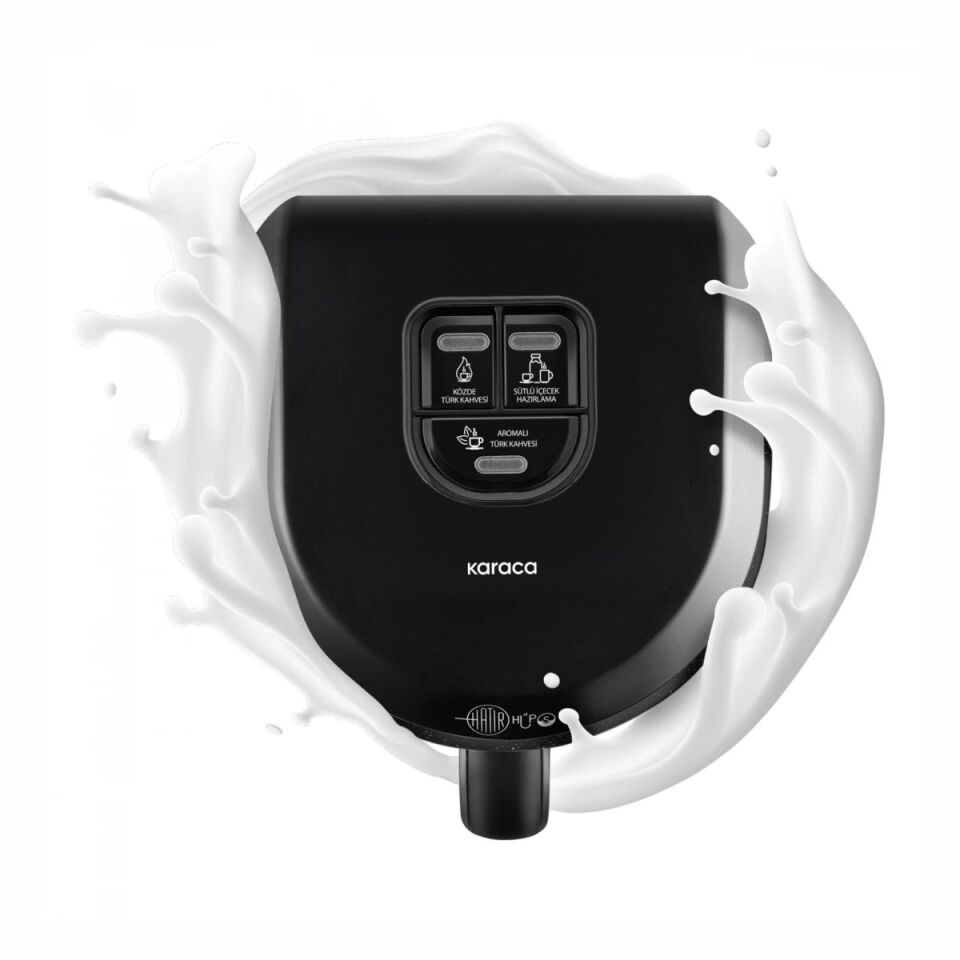Karaca Hatır Hüps Aroma Sütlü Türk Kahve Makinesi Shiny Black