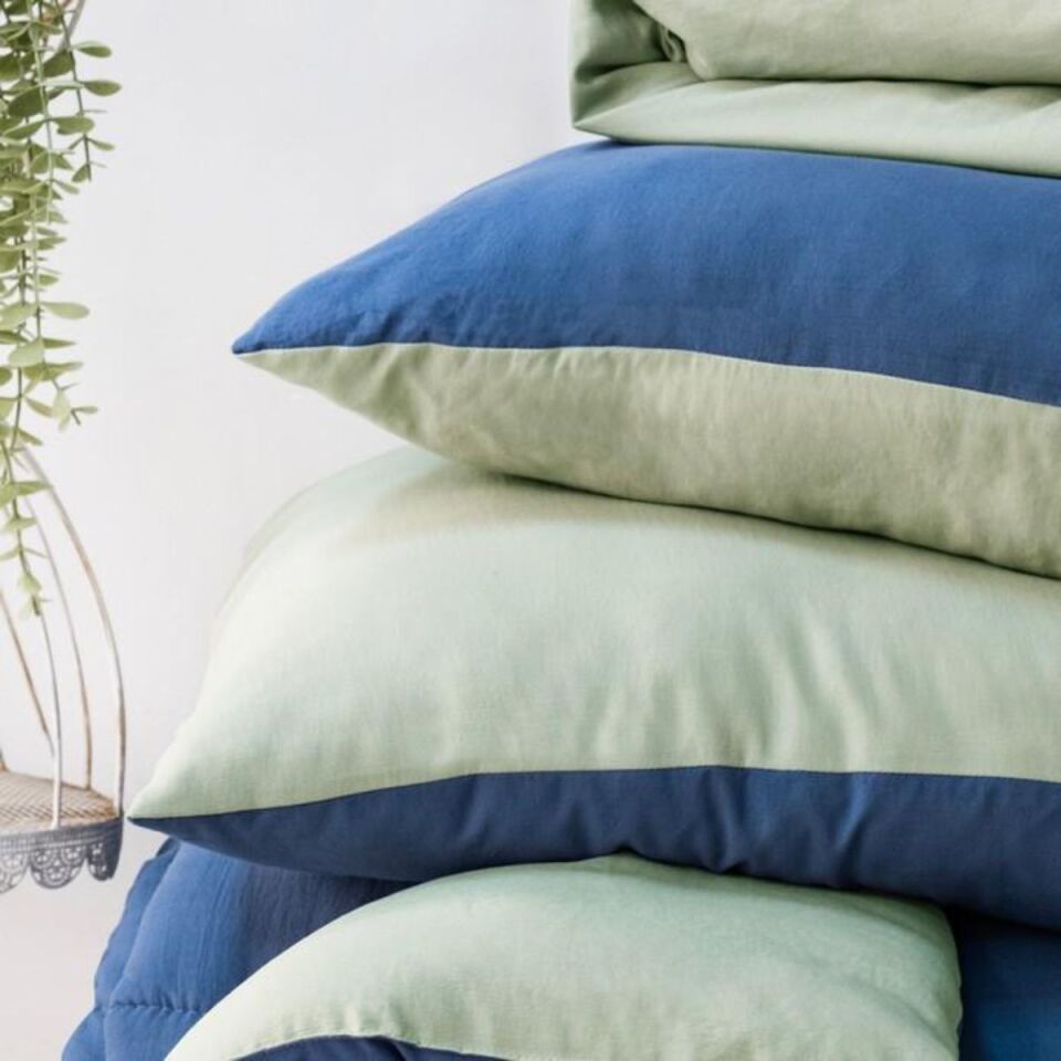 Schafer Home Softy Comfort Yorgan Seti 4 Parça-İndigo/Su Yeşili