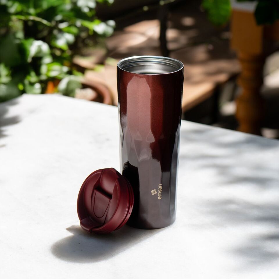 Emsan Crystal Termos Kırmızı