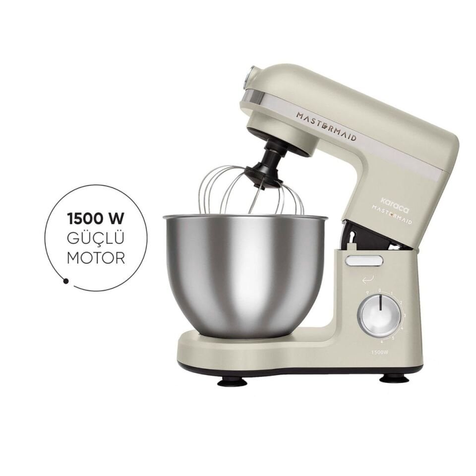 Karaca Mastermaid Chef 1500 W 5 lt Soft Krem Stand Mikser
