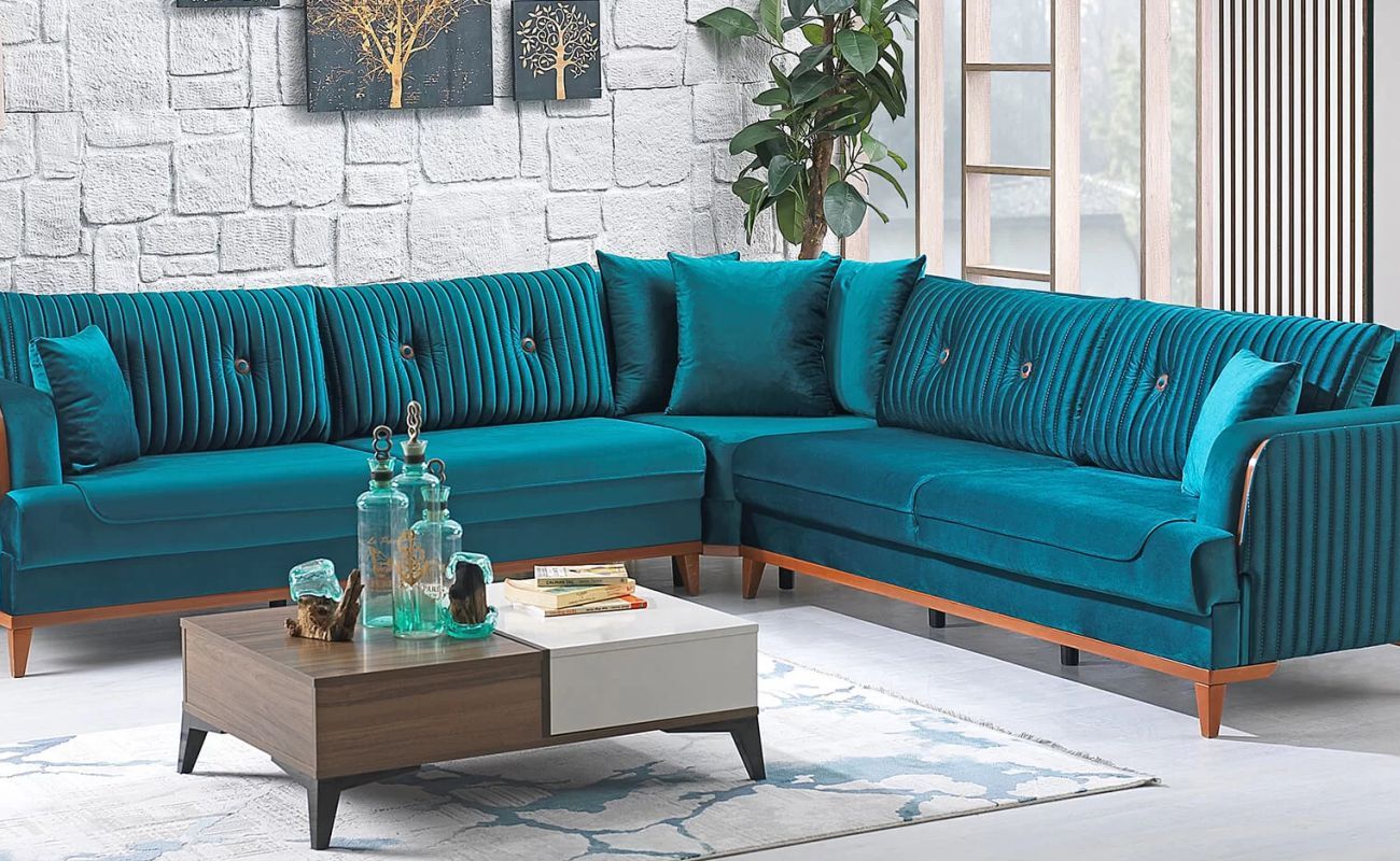 Nergiz Köşe Takımı 3+K+2 Zenon 0Bm Yeşil