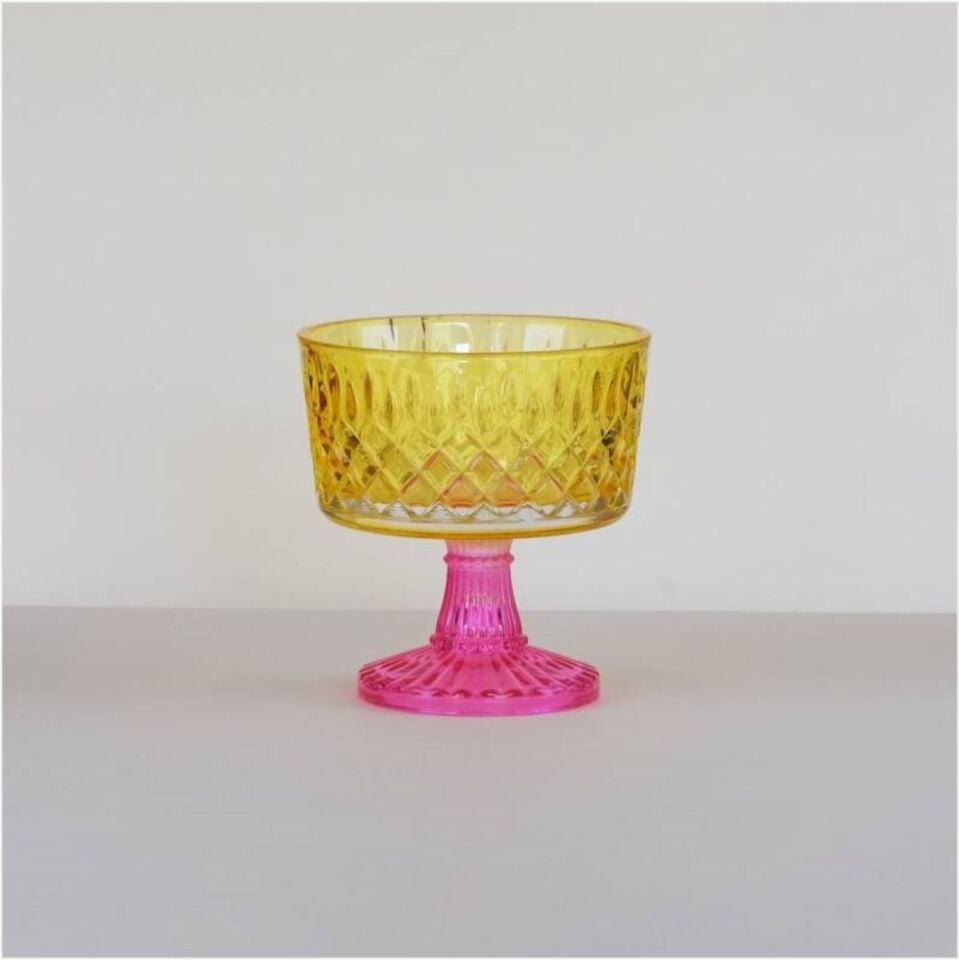 GLORE C03-LOVE SARI/K.PEMBE AYAKLI KURABİYELİK 17X33CM