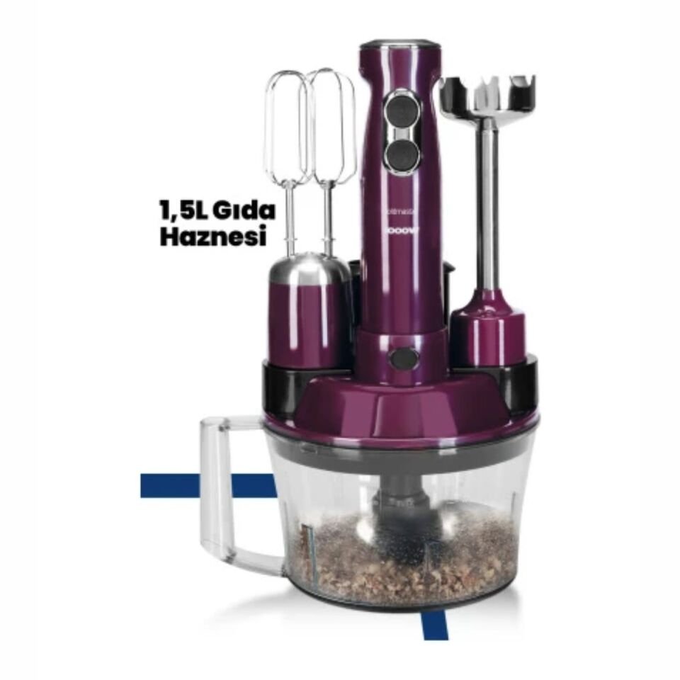 Goldmaster Elena Max GM7239K Kırmızı Multi Blender Set Mutfak Robotu