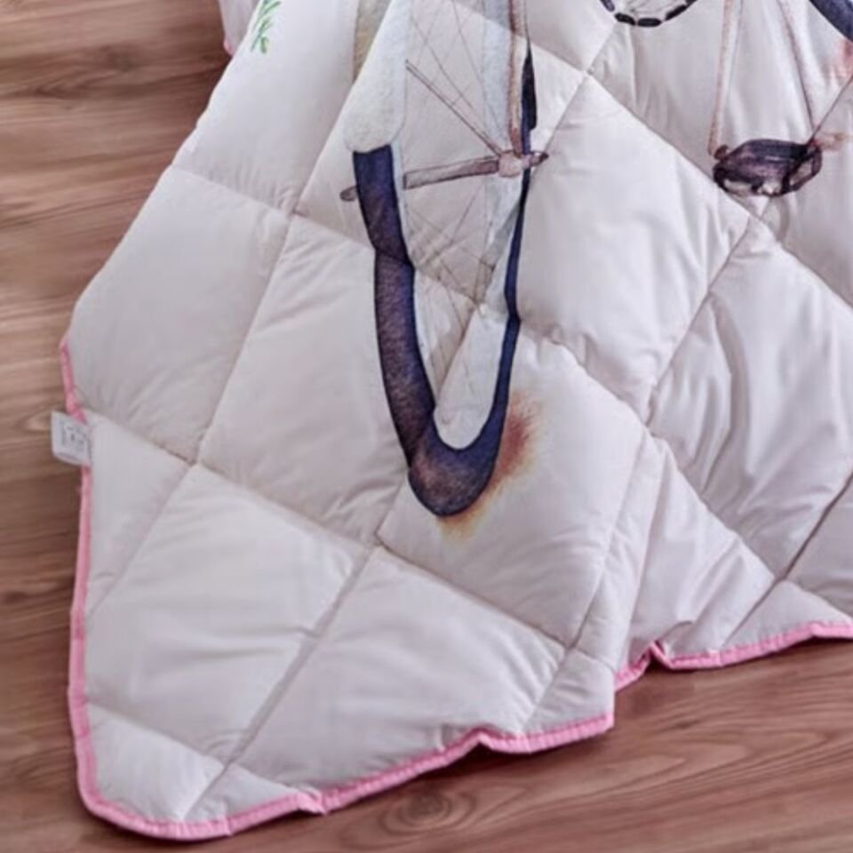 Aran Clasy Ranforce %100 Pamuk Tek Kişilik Uyku Seti Paris Love V1 Pembe