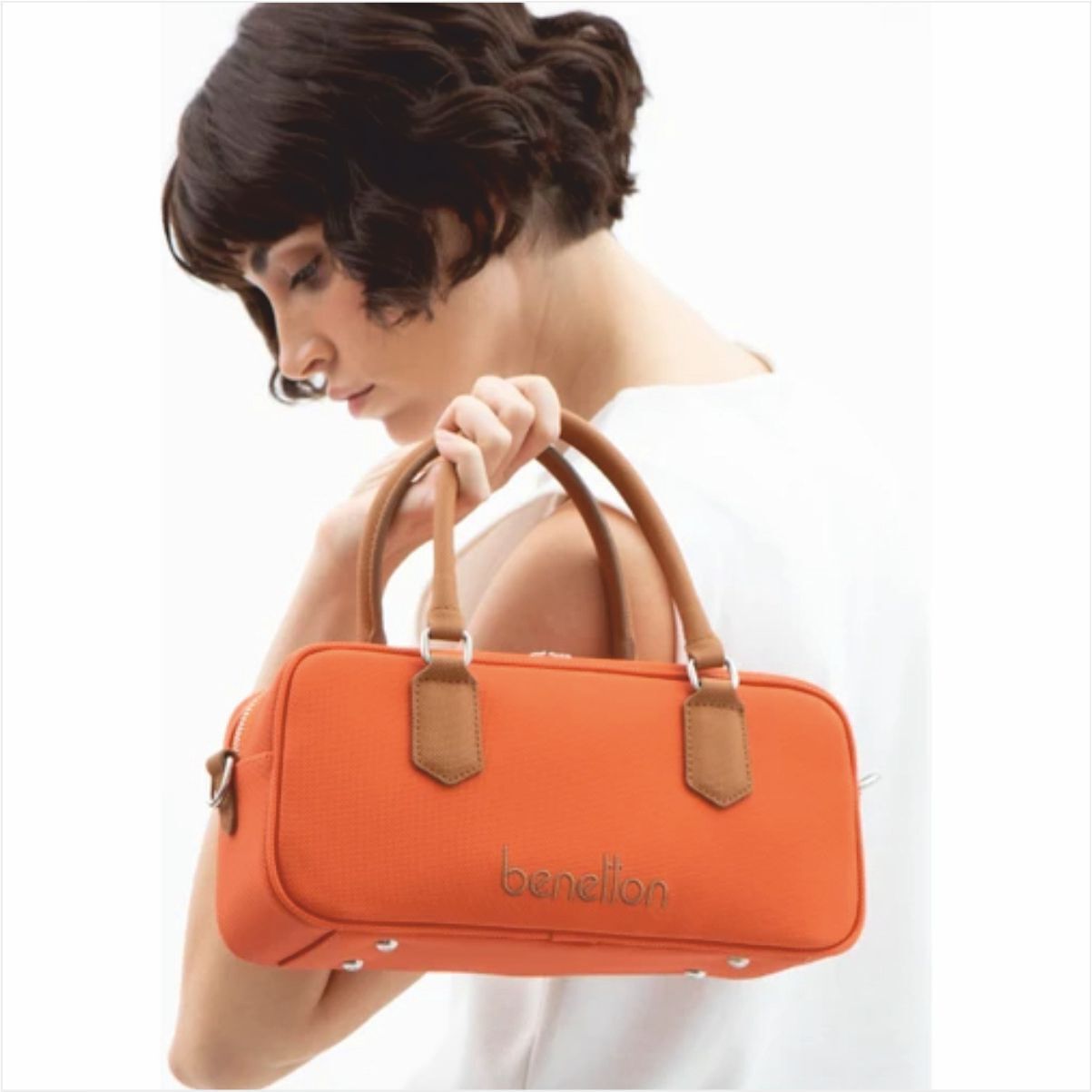Benetton BNT-1621United Colors Of Benetton Çapraz Çanta Bej-Turuncu